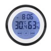 LAFEINA Digital Thermometer Hygrometer Clock, Temperature Humidity Monitor Alarm Clock