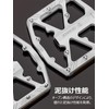 GEWAGE Bicycle Pedal with Reflector, Flat Pedal, Sealed Bearings, Aluminum