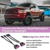 Farpida 2Pcs Conversion Harnesses Quad Housing to Projector Headlight Fits