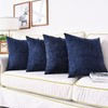CaliTime Pack of 4 Cozy Throw Pillow Covers Cases for