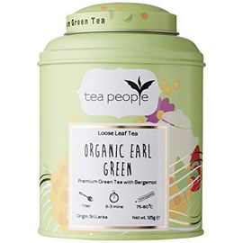 Tea People Organic Earl Green, 125 g Loose Tea Caddy, OEG-125g