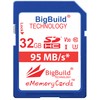 BigBuild Technology 32GB UHS-I U3 95MB/s Memory Card for Sony