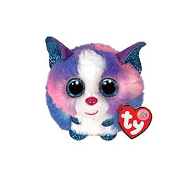 TY 2007541 Cleo Husky Puffies Plush Animal, Multicolor