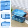 Blulu 6 Pack Large Pencil Boxes Bulk Plastic Pencil Box
