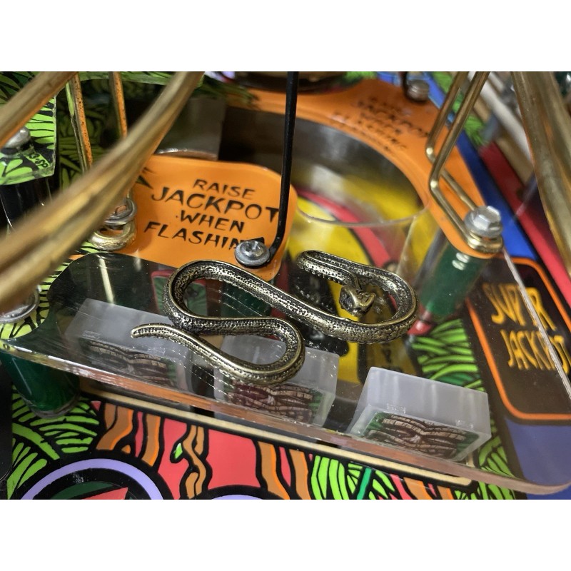 NEW!!! SOLID BRASS!! Indiana Jones Pinball Machine Snake Mod Version