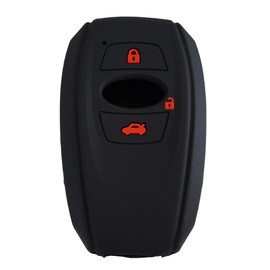 Egg_Market【ETS02AR】 トヨタ・スバル用 キーケース キーカバー リモコンキーカバー 黒/赤 BRZ GR86 レガシィ レヴォーグ インプレッサ クロストレック (1)