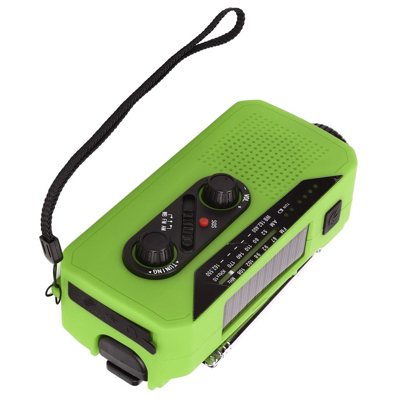 Emergency Radio Hand Power Generation Solar Radio with LED Flashlight