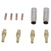 MIG Welding Consumables Kit Copper Contact Tips Connecting Rods Nozzle