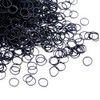 black Elastic Hair Bands，BEBEEPOO 500pcs Mini Rubber Bands with a