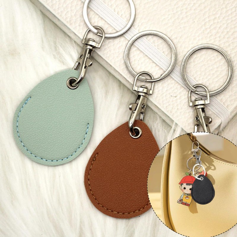 8pcs Key Fob Holder,Leather Key Fob Holder, Leather Keychain, Suitable
