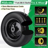 2Pcs 11x4.00-5 Lawn Mower Tires Flat Free, Upgraded 11x4-5 Zero