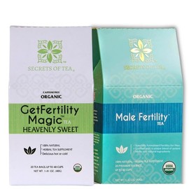Secrets Of Tea Fertility Tea - USDA Organic - 40 Count (2 Pack) (Hibiscus)