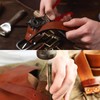 sourcing map 8Pcs Brass Chicago Screw, 8mm Concave Leather Rivets