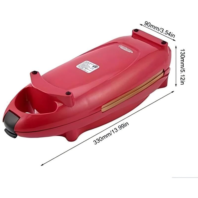 Candora Red Copper 5 Minute Chef Electric Frying Pan Smokeless