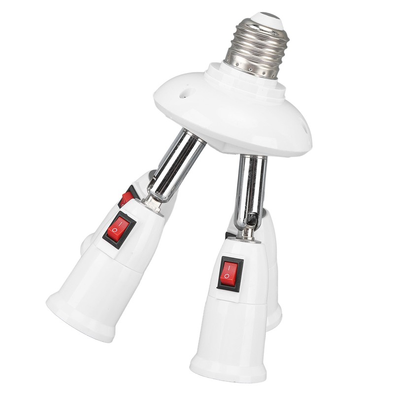 Light Splitter Socket 4 in 1 Bulb Splitter E26 E27