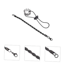 WOONEKY 1 Set Pet Lizard Cosplay Costume with Crowns and Necklace Comfortable Reptile Clothing for Festivals and Costumes present for Bearded Dragons and Other Pets