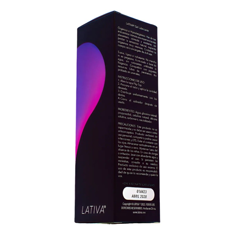 Gel Lubricante Hidratante Suave 120ml Secado Lento