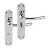 HANDLEZONE® 1 Pair of Avis Polished Chrome Bathroom WC Toilet