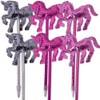 TE-Trend Pack of 6 Unicorn Pens Ballpoint Pens Unicorn Topper