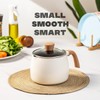 LISOS Ceramic Small Sauce Pot with Lid & Pour Spout,