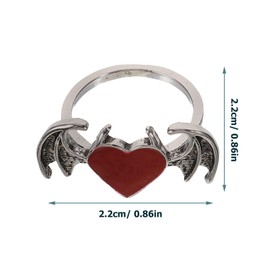 Beavorty Heart Shaped Aesthetic Ring for Women Vintage Style present for Teen and Hip Hop Fans Craftsmanship with Strong Structure