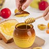 Hiceeden 2 Pack Ceramic Honey Pot with Dipper and Lid,