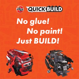 Airfix QUICKBUILD Model Vehicle Kit - New Routemaster Bus & London Taxi Building Kits for Kids 6+, Construction Toys for Boys & Girls, No Glue Model Making - Classic Vehicle Gifts Plastic Model Kits