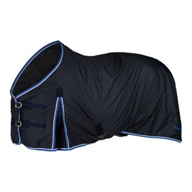 HORZE Glasgow Lightweight Waterproof Horse Turnout Blanket (100g Fill) - Dark Blue - 72 in