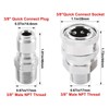 Toolly High Pressure Washer Ball Valve Kit, 3/8 Inch Quick
