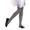Fun Costumes Kid's Black/White Striped Tights Standard