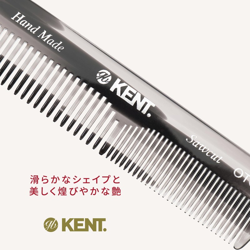 G.B.KENT Handmade Pocket Hair Comb Gray Natural Origin UK Royal