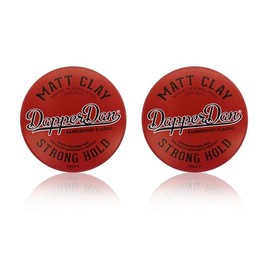 Dapper Dan Arcilla mate, arcilla texturizante, fuerte sujeción, acabado mate, producto de peinado para hombre, 2 x 100 ml