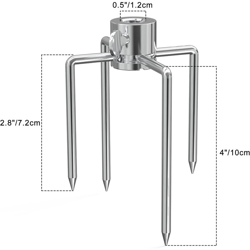 Onlyfire 6004 BBQ Grill Rotisserie Spit Chicken Forks X 2,