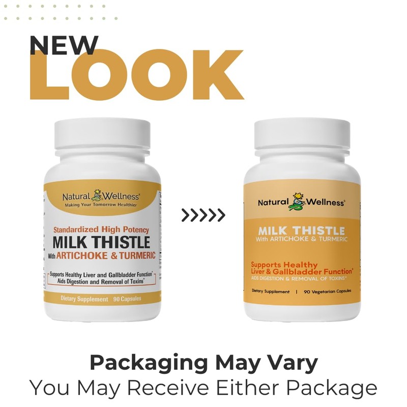 Natural Wellness Milk Thistle with Artichoke & Turmeric – Advanced