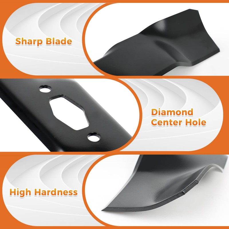 budrash 742-05535 Mulching Blade, Compatible with 42 Inch Decks MTD