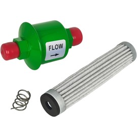 XYZIL Hydrostatic Transmission Hydraulic Oil Filter Kit Compatible with John Deere 325 335 345 355 127mm 5" Riding Lawn Mower Tractor Front Lift Control Garden