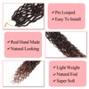 QIDESHENG 18" Goddess Locs Crochet Hair Extensions - 8 Packs