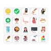 Plastic Communication Cards for Special Needs, Set of 60 Picture