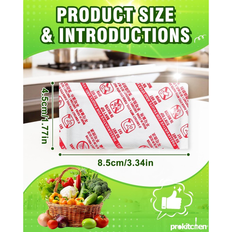 PROKITCHEN 16 Pack Ethylene Gas Absorber Refills Fit for OXO