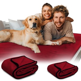 Waterproof Blanket for Intimacy, King Size Intimacy Blanket for Couples & Pets/Dogs, Super Soft Noiseless Mattress Furniture Protector + Gift Included - for Couples Valentine's Day or Birthday
