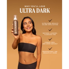 Ultra Dark Tanning Mousse 7oz - Sunless Self-Tanner for a Natural, Streak-Free Glow, Lightweight & Fast Absorbing, Non-Sticky, For All Skin Types, Vegan & Cruelty-Free