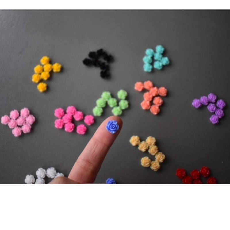 100 pieces Rose Embellishments for Nail Art Charm or jewelry