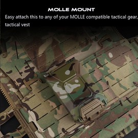 WoSporT Tactical Modular Battery Storage Organizer, MOLLE Military Hunting Vest Carry 18650/AAA/CR123A/18350 Battery Box Holder Case