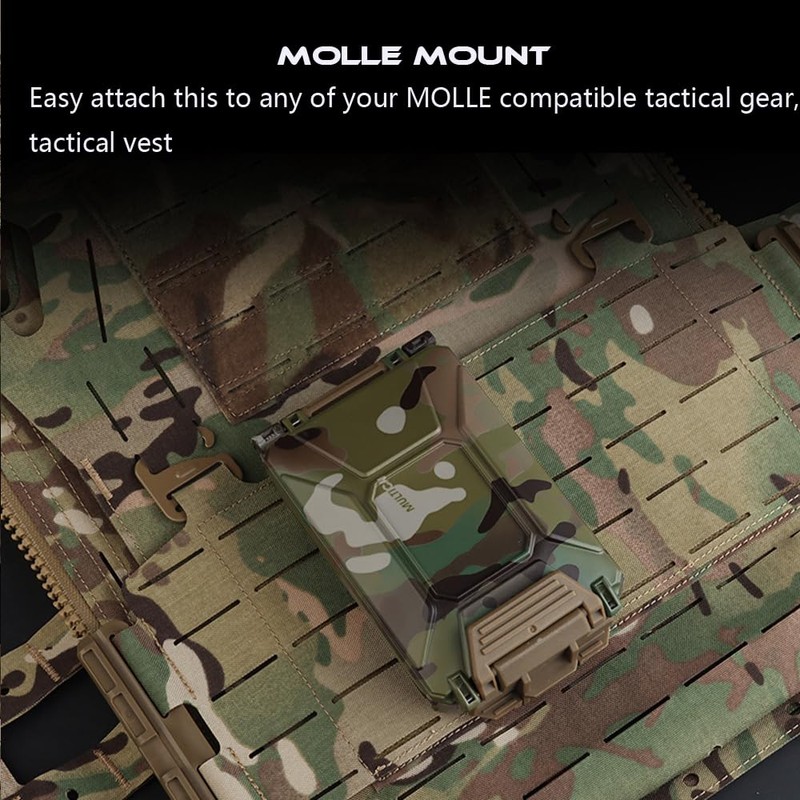 WoSporT Tactical Modular Battery Storage Organizer, MOLLE Military Hunting Vest