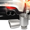 Krtopo Car Exhaust Tailpipe Muffler Tip Fit for 2.5"(63mm) Inlet