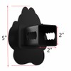K9 Dog Paw Print Black Flag Metal Hitch Cover with