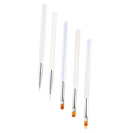 FRCOLOR 5pcs Nail Art Tools Set Professional Nail Art Brush Kit Nail Painting Pen Set Nail Art Brush Nail Paint Brush for Nail Art Elegant Design for Women