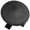 Deltech Manufacturing 3-1/4" Round Light Pole Top Cap- Black Plastic