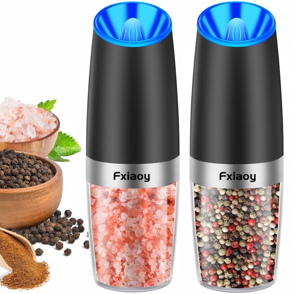 Electric Salt and Pepper Grinder Set, Salt and Pepper Grinder