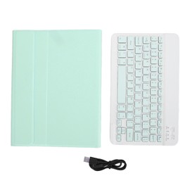 Smart Keyboard Case Magnetic Detachable Wireless Bluetooth Keyboard Case for IOS Tablets Air3 10.5 Inch for IOS Tablets Pro 10.5 Inch 2017 for IOS Tablets 10.2 Inch Green